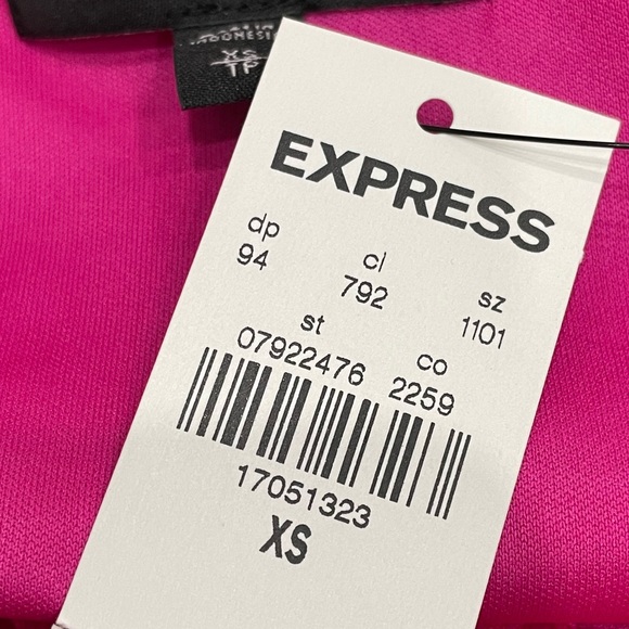 Express little hot pink dress XS brand new tags still on - Picture 9 of 9